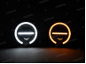 Headlight round 165mm Angel Eye "V2" LED 12V gloss black Headlight round 165mm Angel Eye "V2" LED 12V gloss black